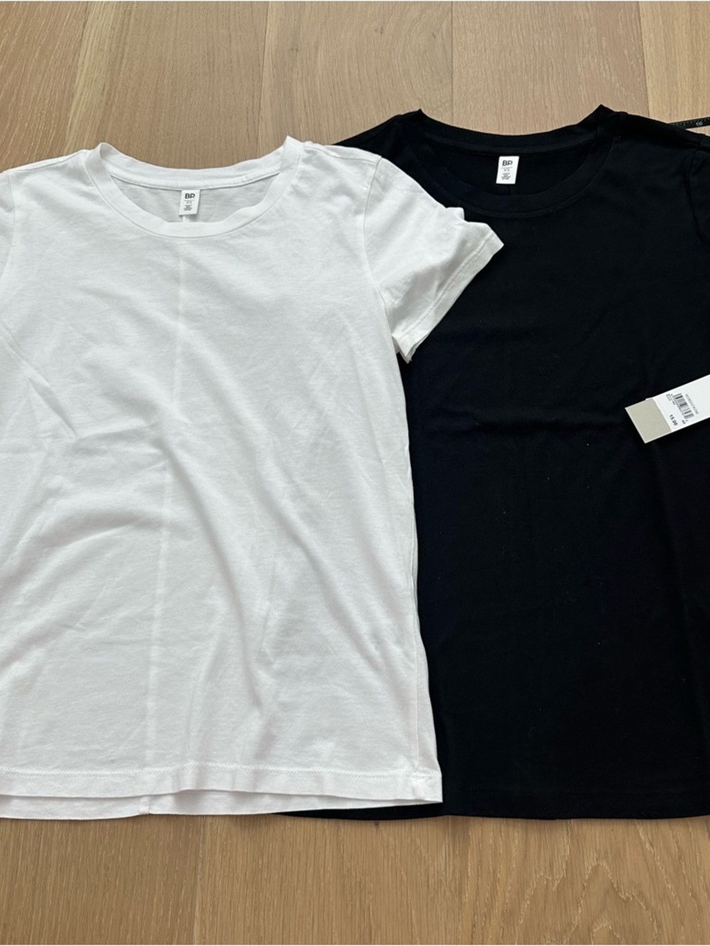 Women’s Casual Crew Neck Tee Black White T Shirt Undershirt Loungewear Cotton